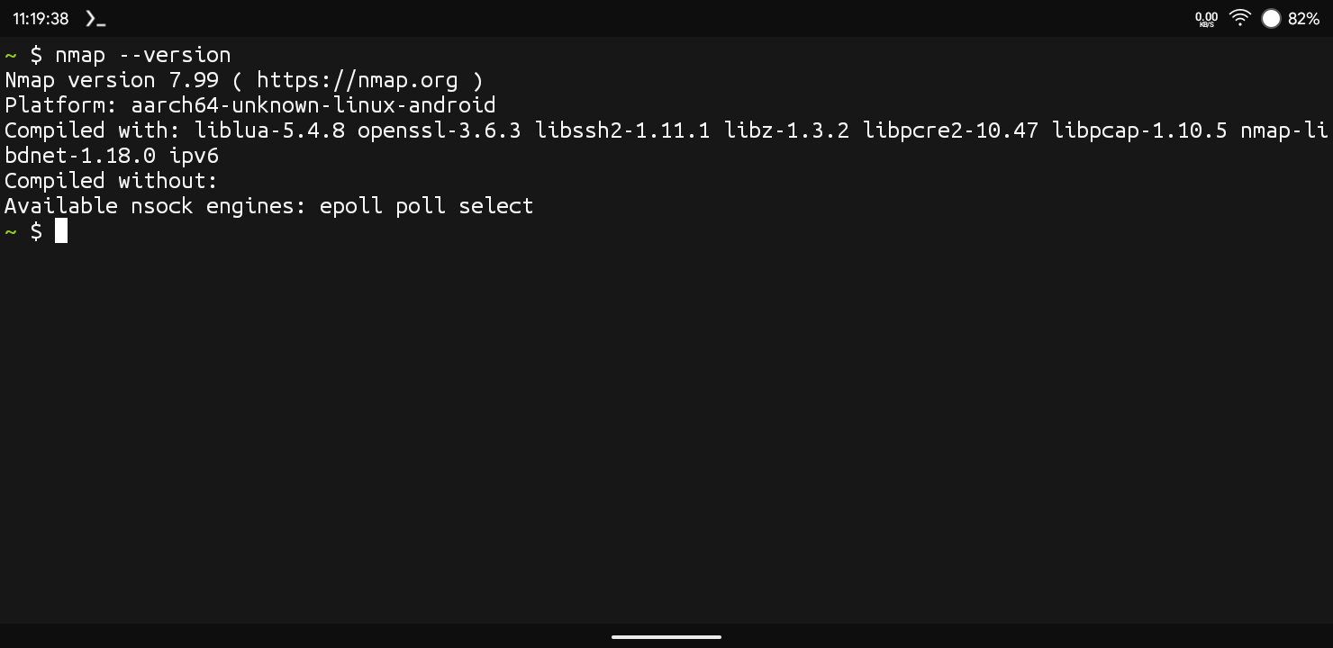 Checking Nmap Version