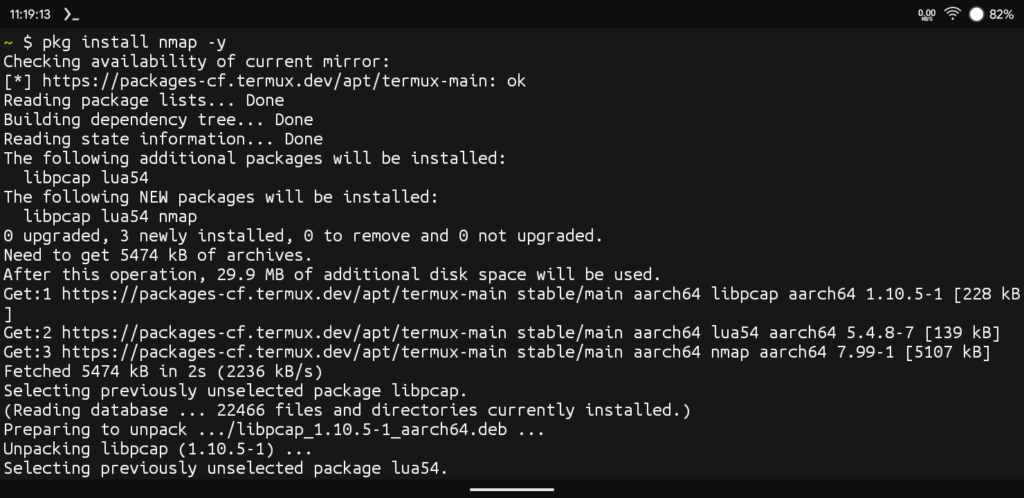 Install Nmap In Termux