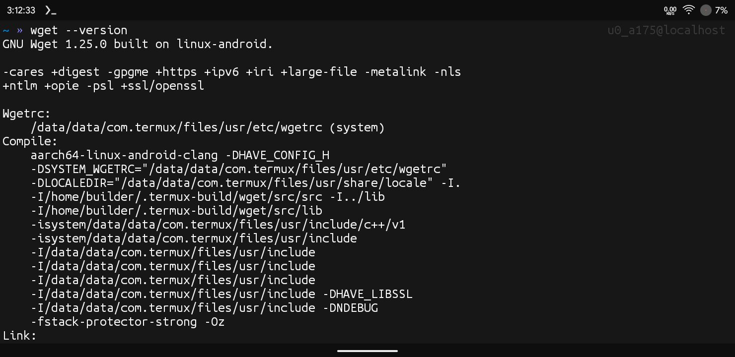Checking Wget Version