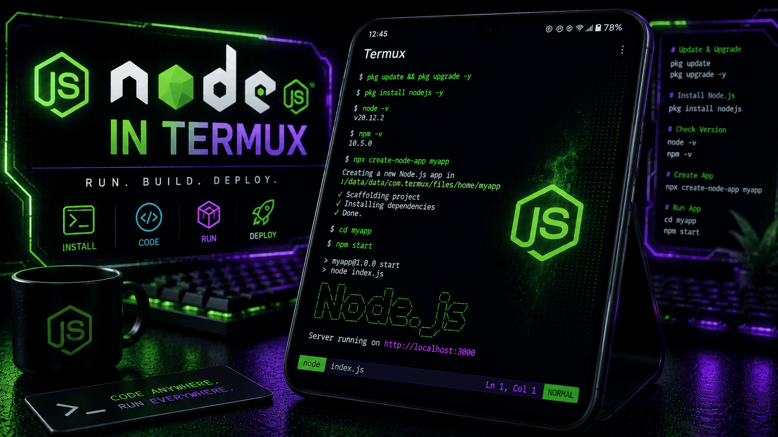 How To Install Node.js In Termux