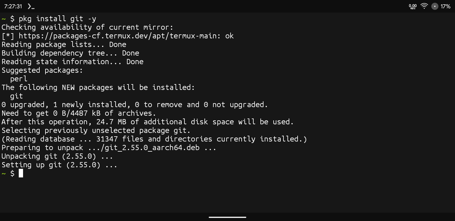 Install Git In Termux
