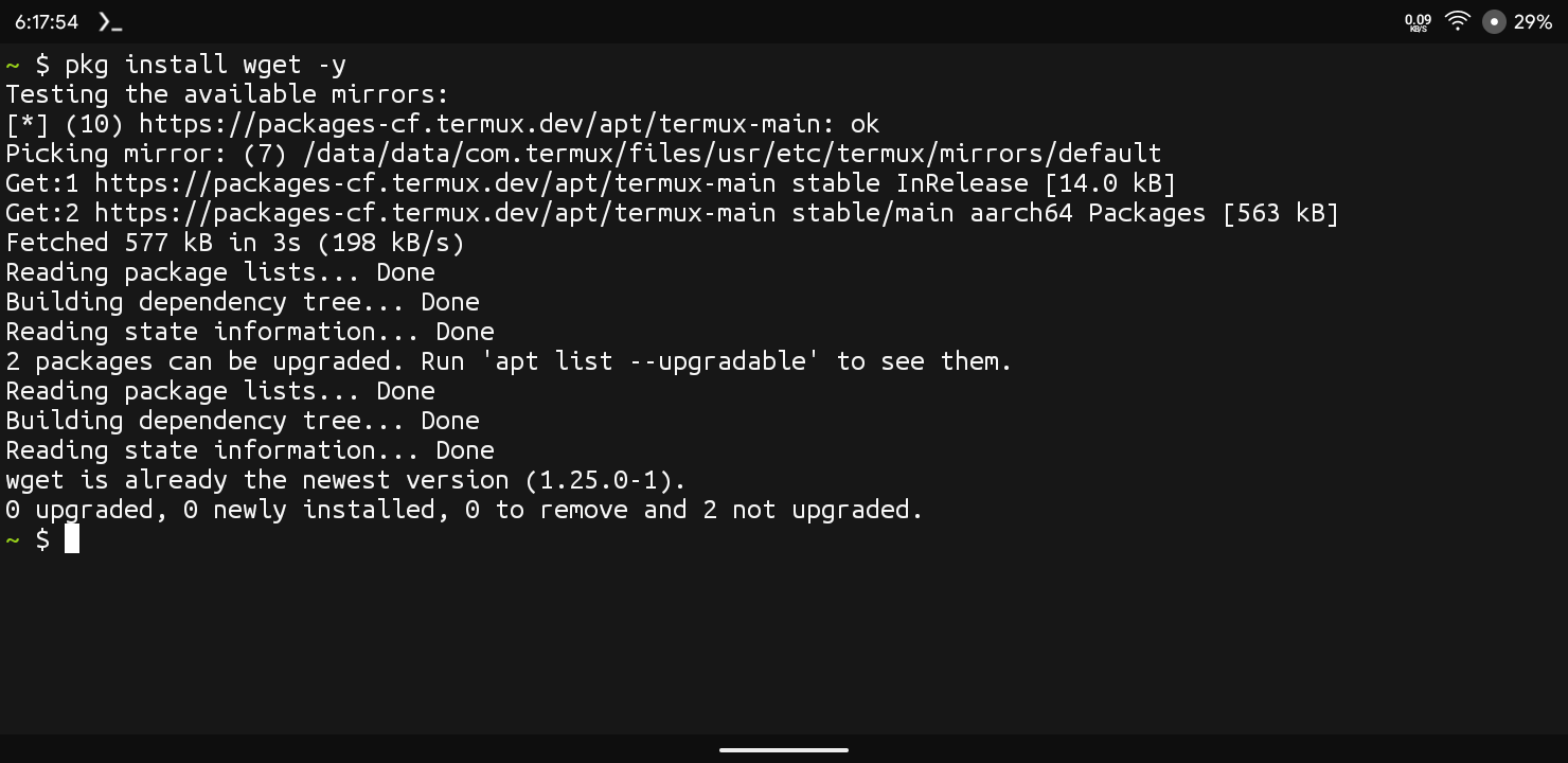 Install Wget In Termux