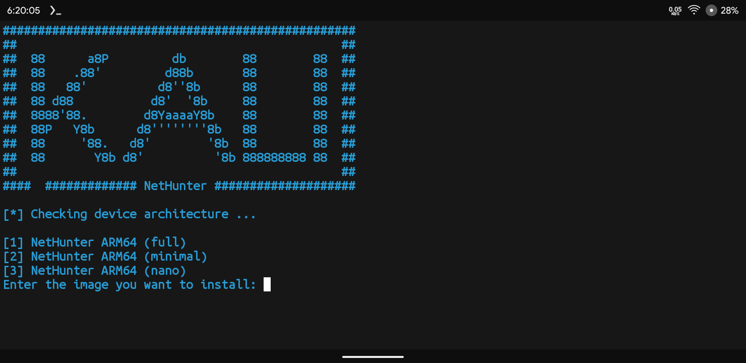 Select Kali Version